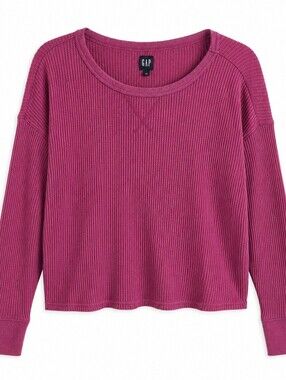 GAP Magenta Waffle Knit Sweater XL